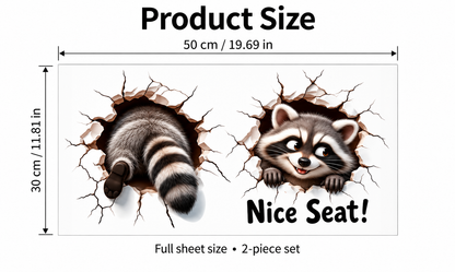 😂 Bathroom Buddies™ – Funny 3D Illusion Toilet Sticker Set