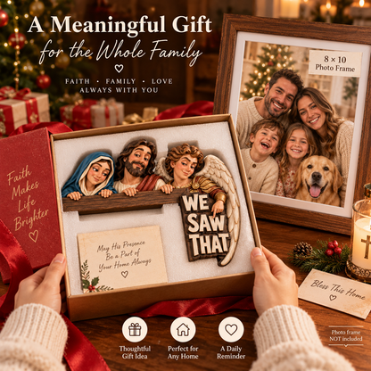 Holy Family “WE SAW THAT” Picture Frame Topper 👼❤️