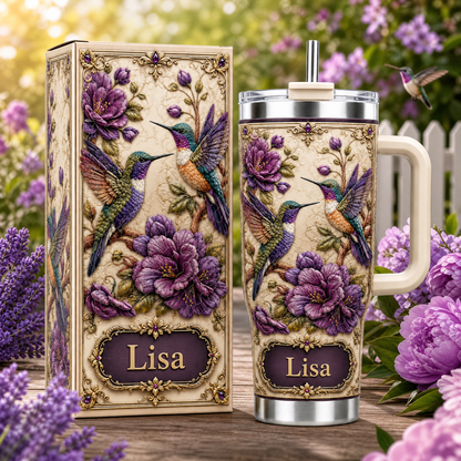 🐦Personalized Hummingbird Tumbler with Gift Box💐