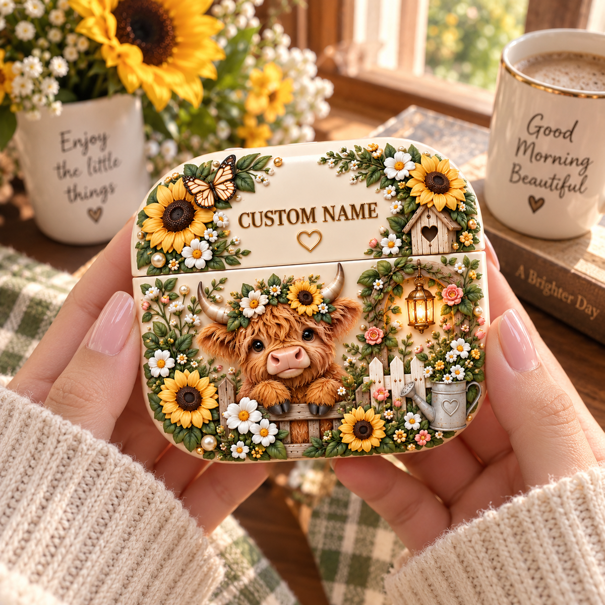 Personalized Floral AirPods Case, Add Her Name & Make It Hers 💕