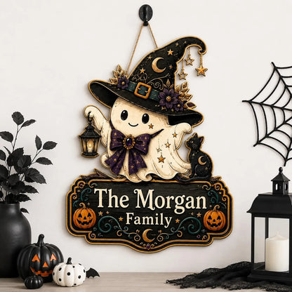Personalized Halloween Ghost Sign