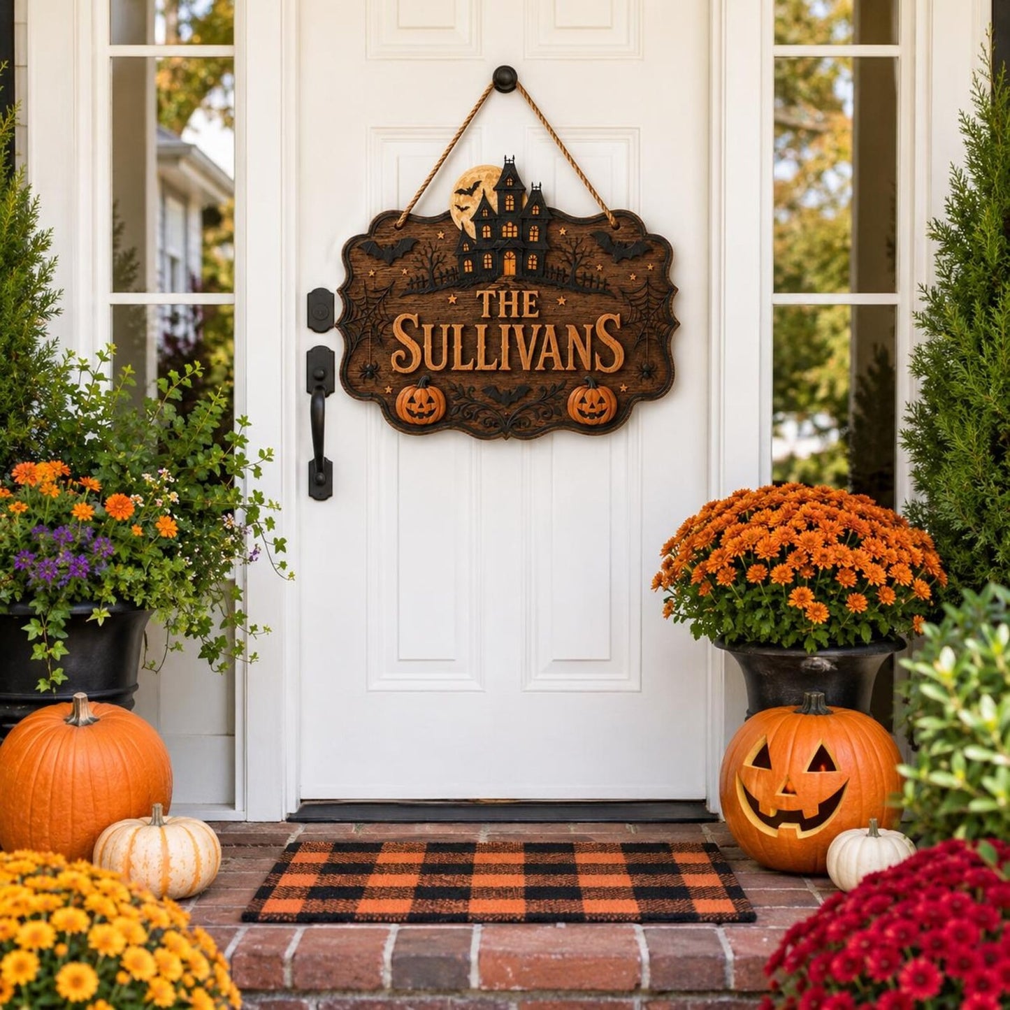Personalized Haunted House Family Sign