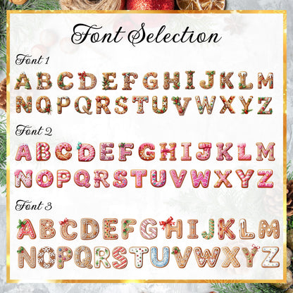Personalized Gingerbread Letter Name Ornament