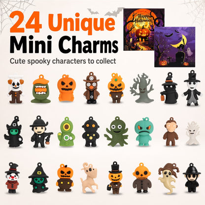 2026 Halloween Countdown Calendar – 24 Surprise Mini Figure Charms for Kids
