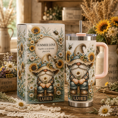 🌻 Personalized Garden Gnome Tumbler - Made for Garden Lovers