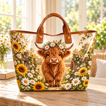 🌸 Carry a Little Joy – Garden Animal Waterproof PVC Tote Bag