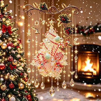 ✨ Christmas Theme Crystal Wind Chime