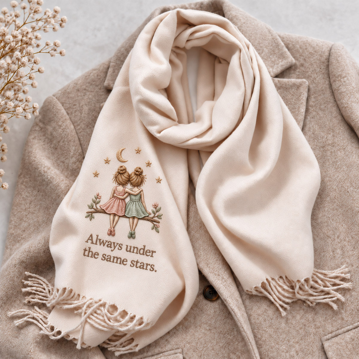 A Hug She Can Wear 💝 Friendship Scarf for Your Best Friend