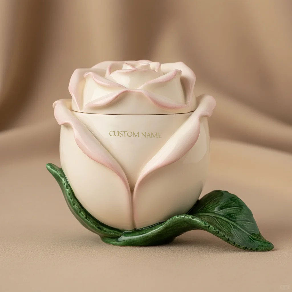 🌹 Custom Name Forever Love Rose Earbuds Case – Elegant, Unique, Unforgettable