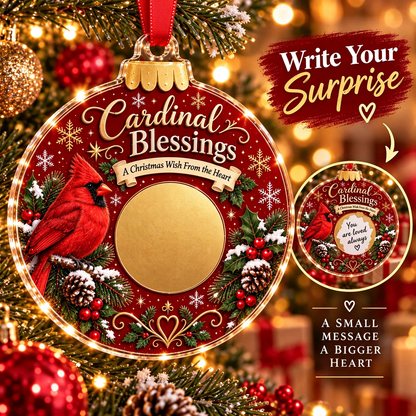 🎄 Scratch to Reveal Your Surprise! DIY Secret Message Christmas Ornament 🎁