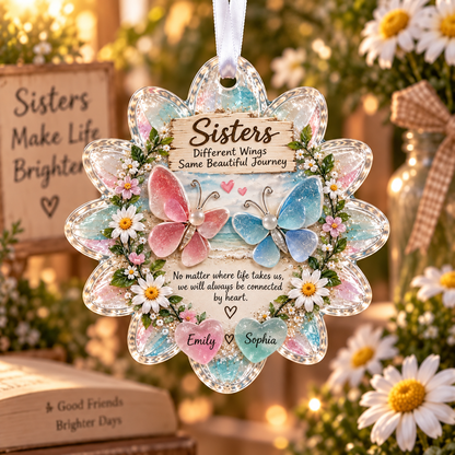 🌸 Personalized Sea Glass Animal Ornament — For Someone You Love