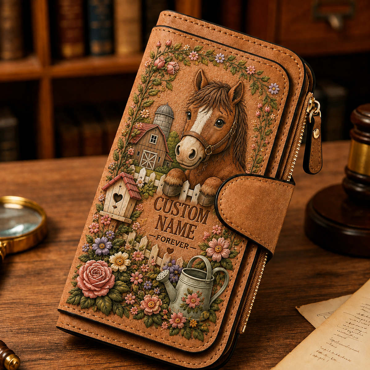 🌸 Personalized Garden Wallet - Perfect Gift For Her 🌿