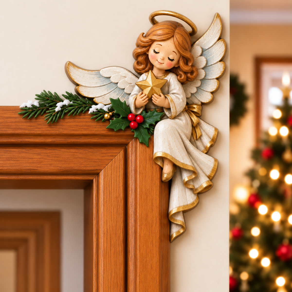 🎅😝 Christmas Peekaboo Door Frame Corner Decor