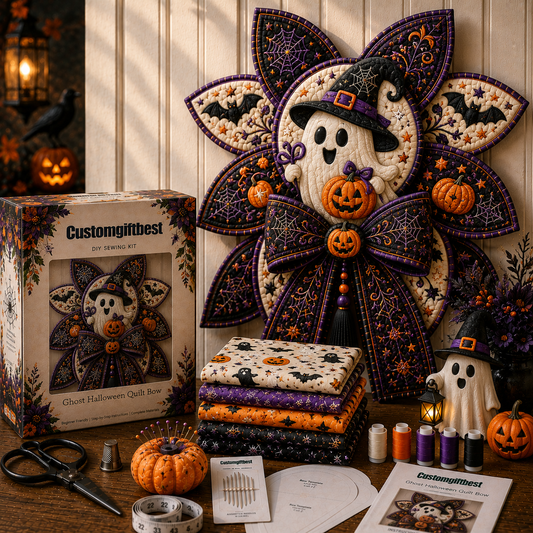 Halloween Quilt Bow DIY Sewing Kit
