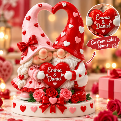 Personalized Valentine’s Day Gnome Couple Romantic Keepsake Gift 💕🎁