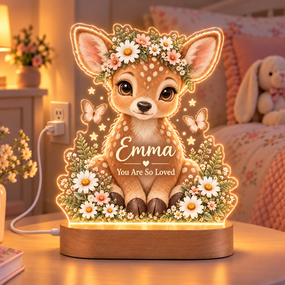 ✨ Personalized Animal Night Light with Name – A Little Glow, A Lot of Love