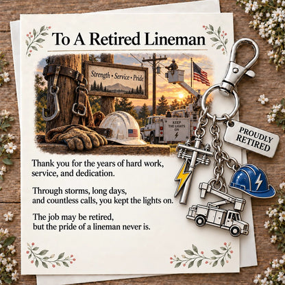 ✨ The "You Make a Difference" Retirement Appreciation Gift Set – Keychain & Greeting Card ✨