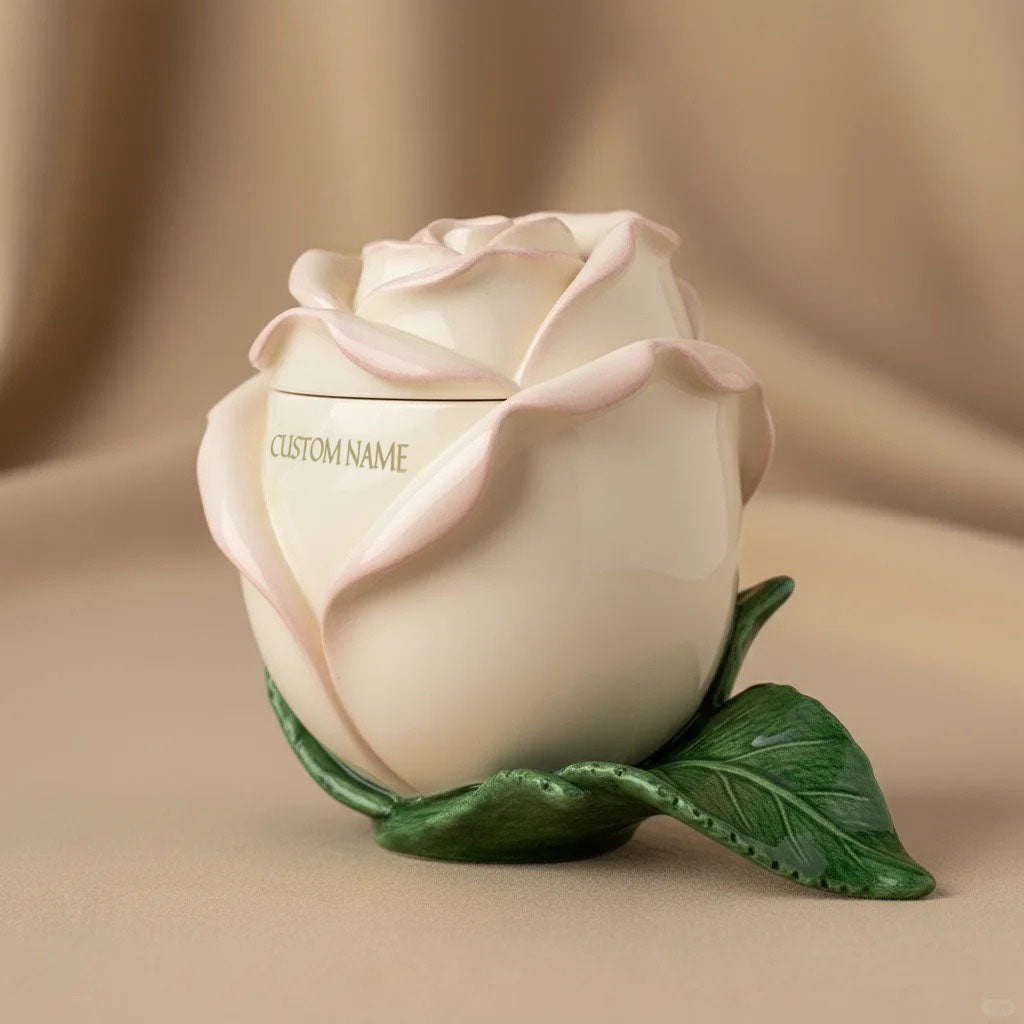 🌹 Custom Name Forever Love Rose Earbuds Case – Elegant, Unique, Unforgettable