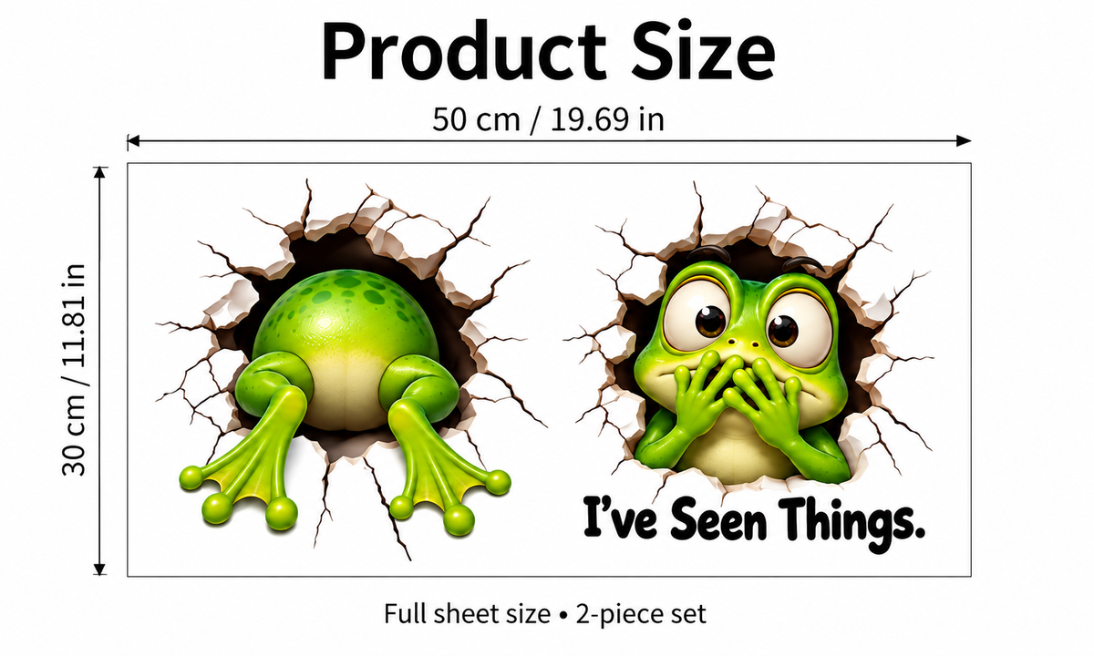 😂 Bathroom Buddies™ – Funny 3D Illusion Toilet Sticker Set