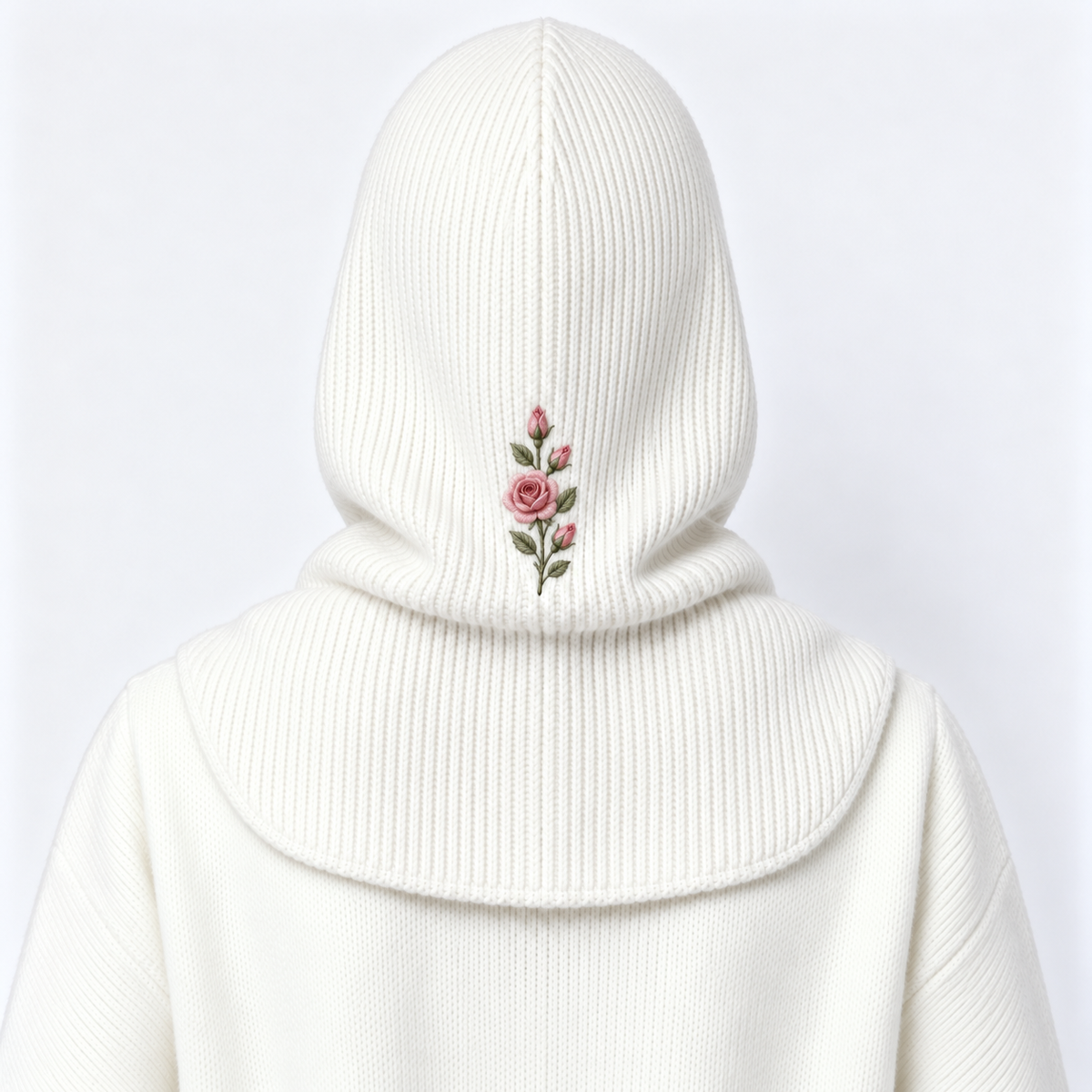 🌹 Rose Garden 2-in-1 Embroidered Hooded Scarf