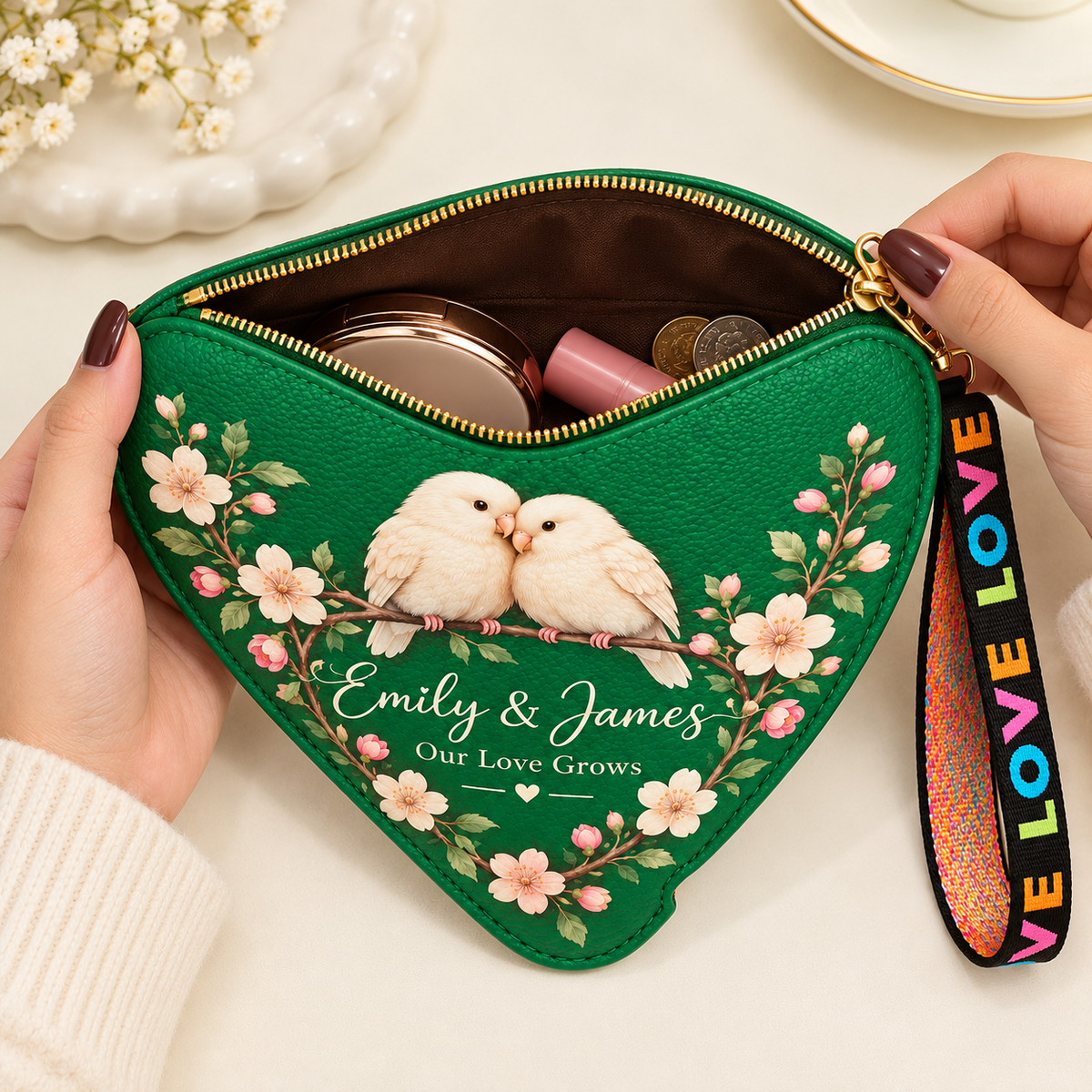 Personalized Heart Coin Purse 💖 A Little Heart, Just for Her