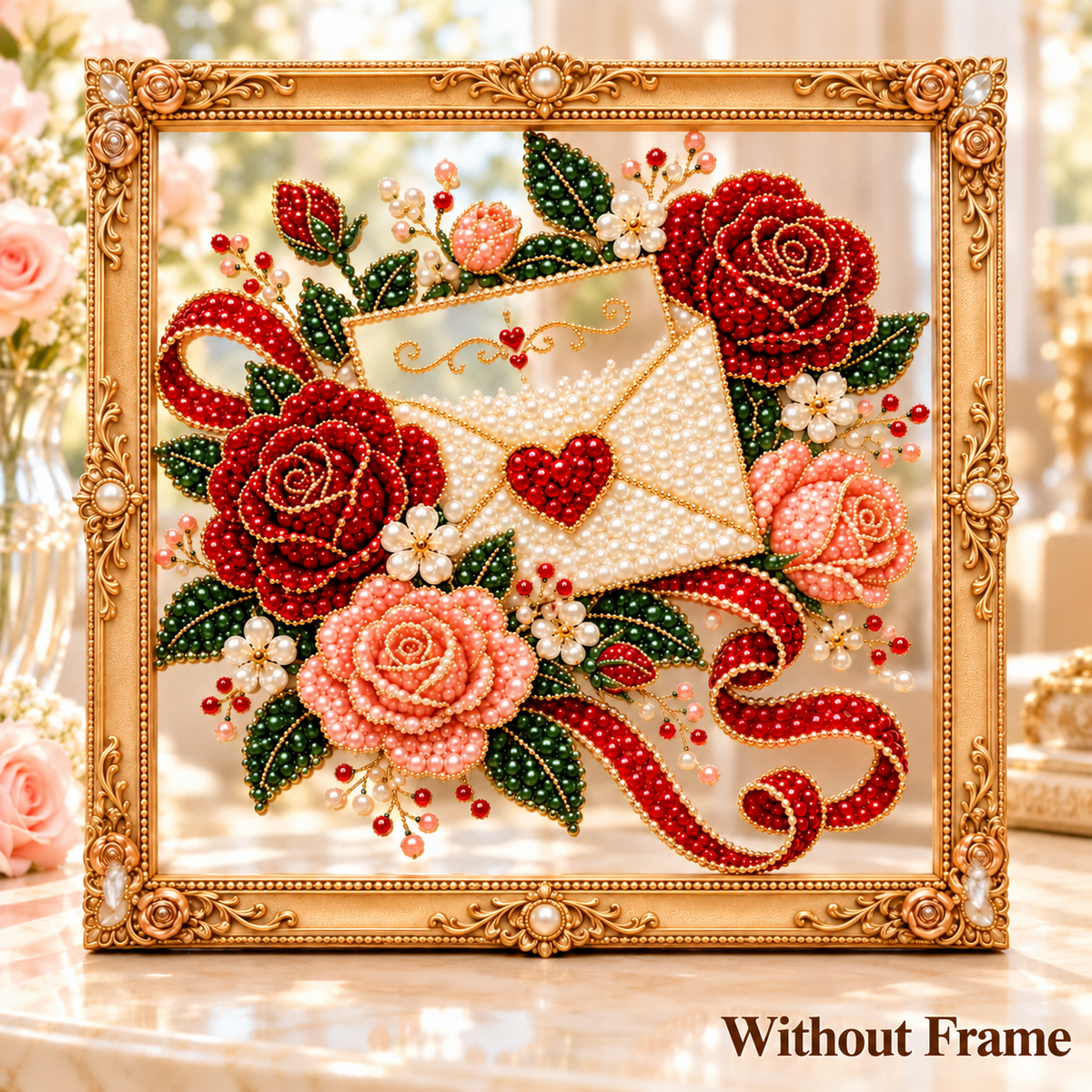 Valentine’s Day DIY Pearl Painting Kit - Romantic Beaded Art Gift💝