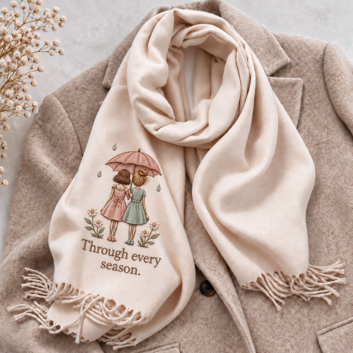 A Hug She Can Wear 💝 Friendship Scarf for Your Best Friend