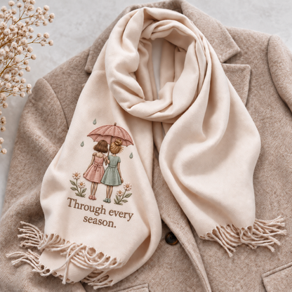 A Hug She Can Wear 💝 Friendship Scarf for Your Best Friend