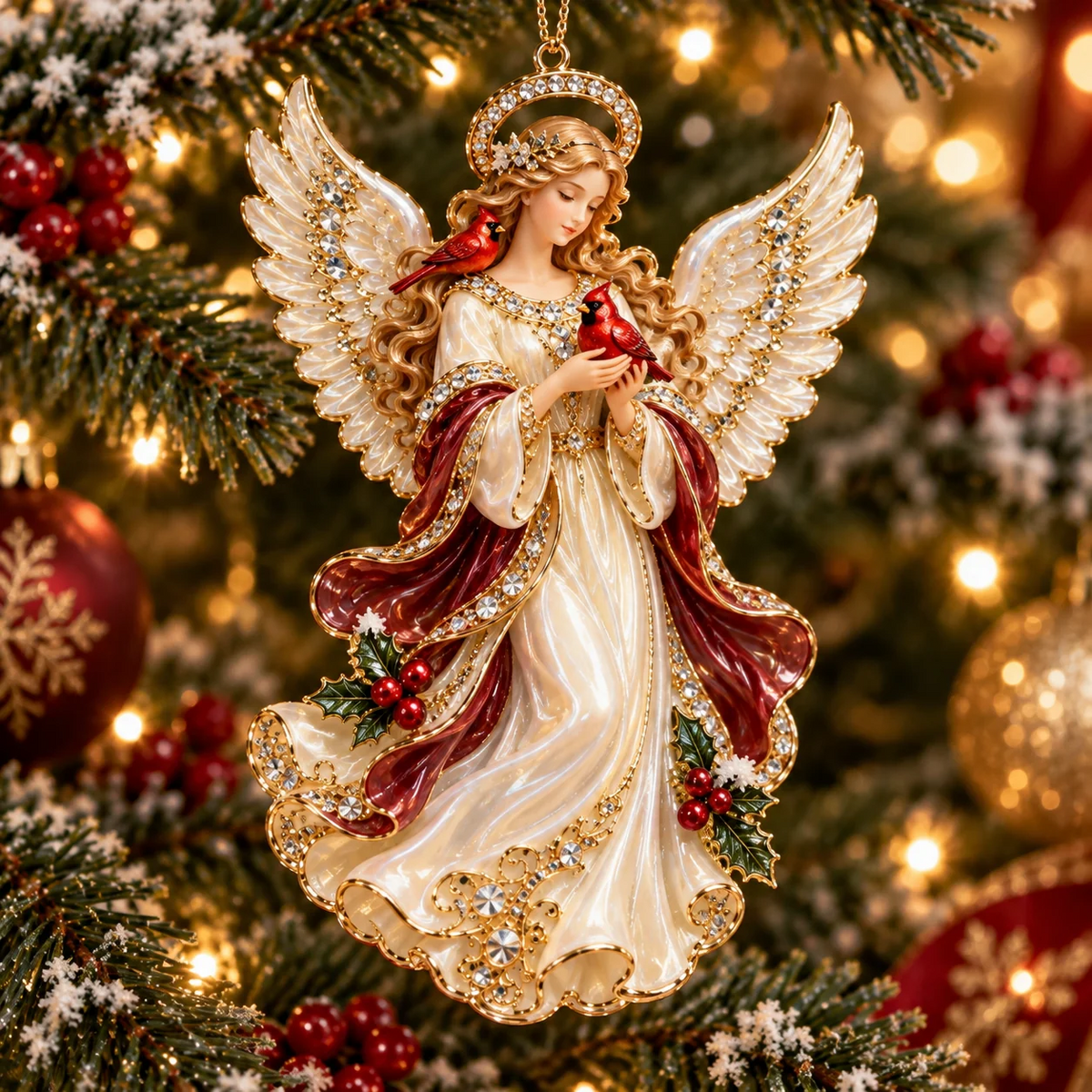 ✨ Angel Christmas Ornament Collection