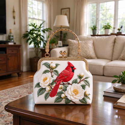 🌸 Carry a Little Garden — Vintage Floral Embroidered Handbag