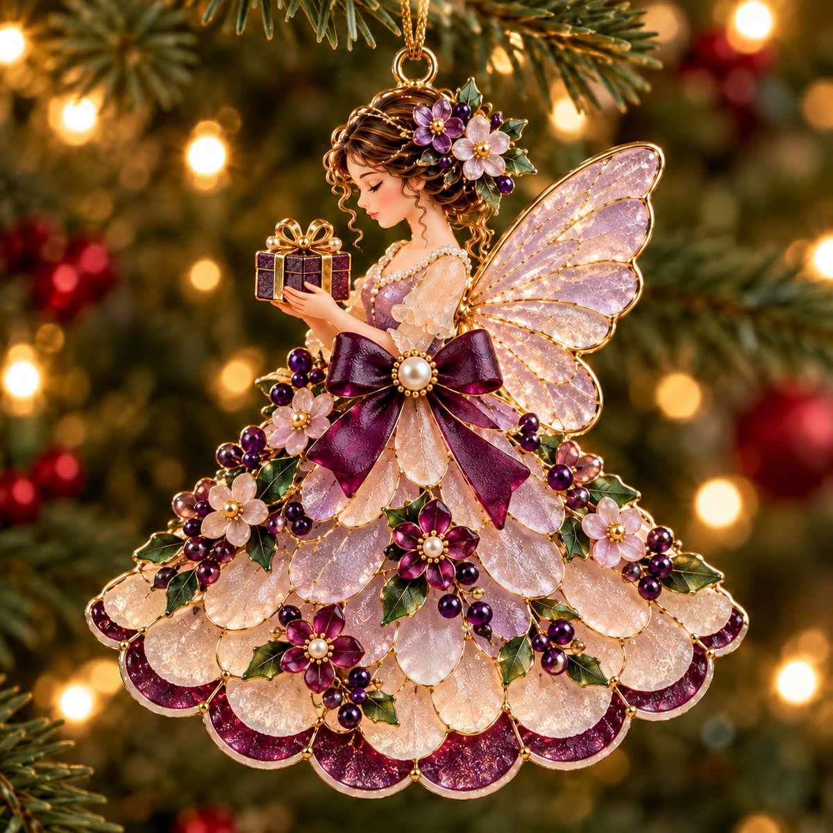 Enchanted Christmas Fairy Ornament ✨ A Little Fairytale for Your Tree