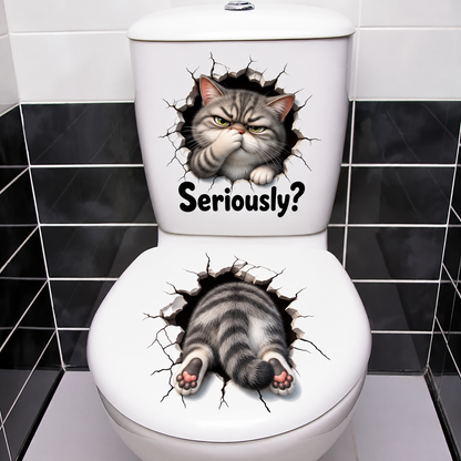 😂 Bathroom Buddies™ – Funny 3D Illusion Toilet Sticker Set