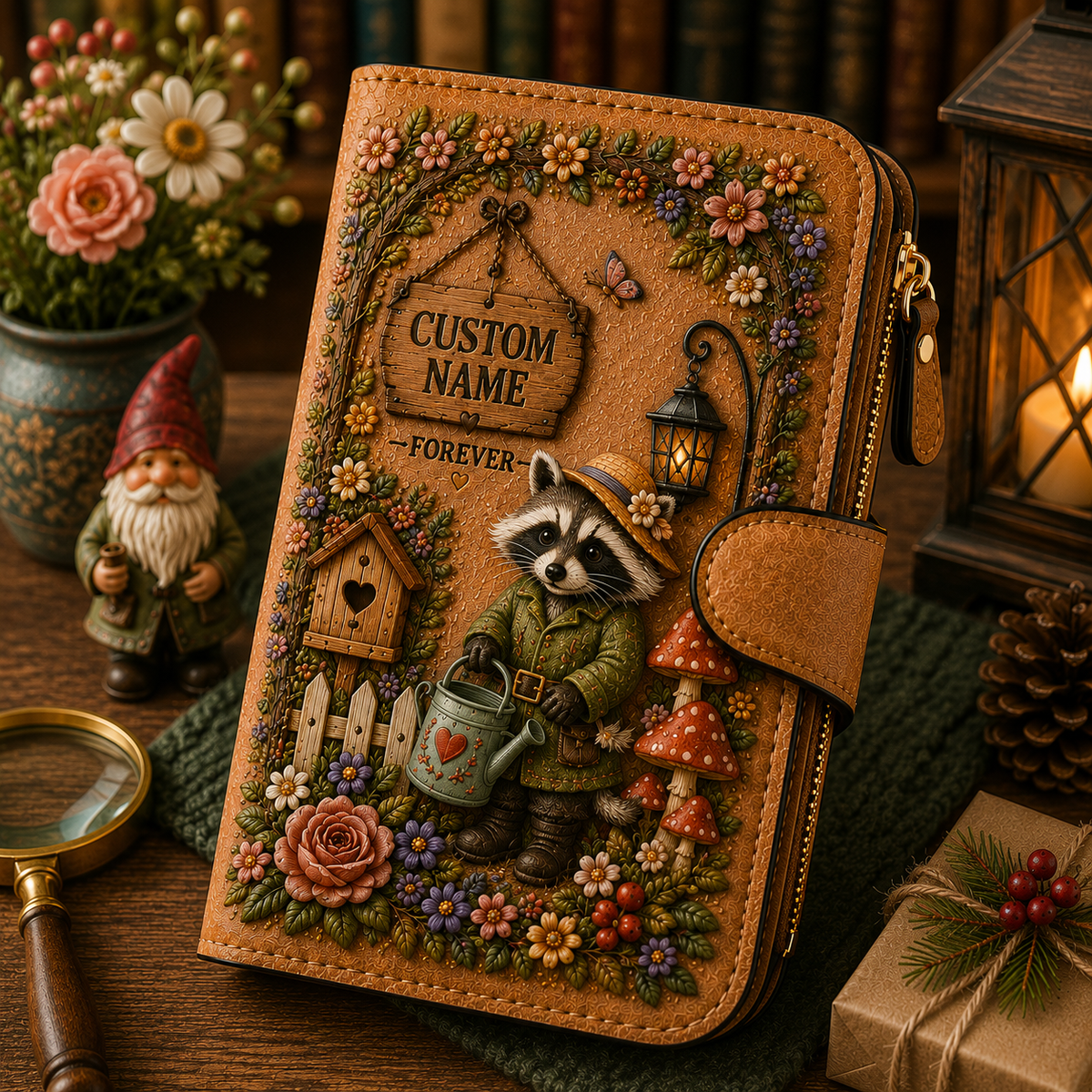 🌸 Personalized Garden Wallet - Perfect Gift For Her 🌿