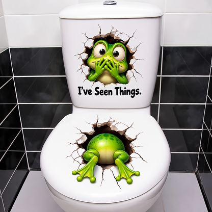😂 Bathroom Buddies™ – Funny 3D Illusion Toilet Sticker Set