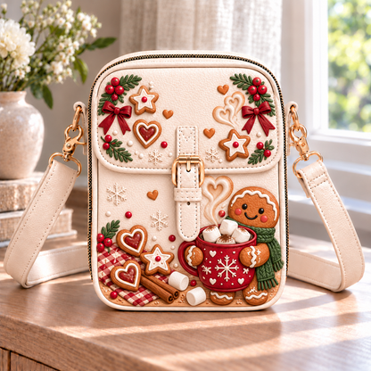🍪 Gingerbread Christmas Crossbody Bag | Carry a Little Holiday Magic