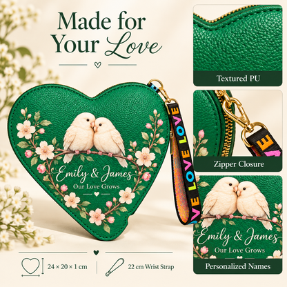 Personalized Heart Coin Purse 💖 A Little Heart, Just for Her