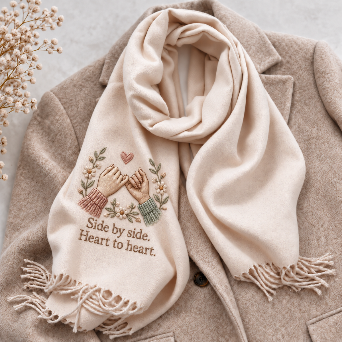 A Hug She Can Wear 💝 Friendship Scarf for Your Best Friend