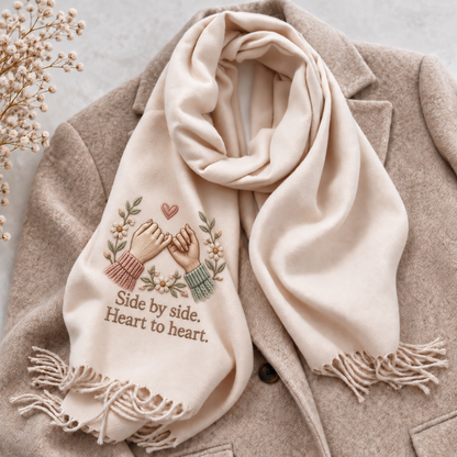 A Hug She Can Wear 💝 Friendship Scarf for Your Best Friend