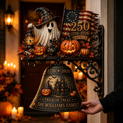 Personalized Halloween&250th Anniversary Metal Wall Doorbell