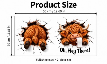 😂 Bathroom Buddies™ – Funny 3D Illusion Toilet Sticker Set