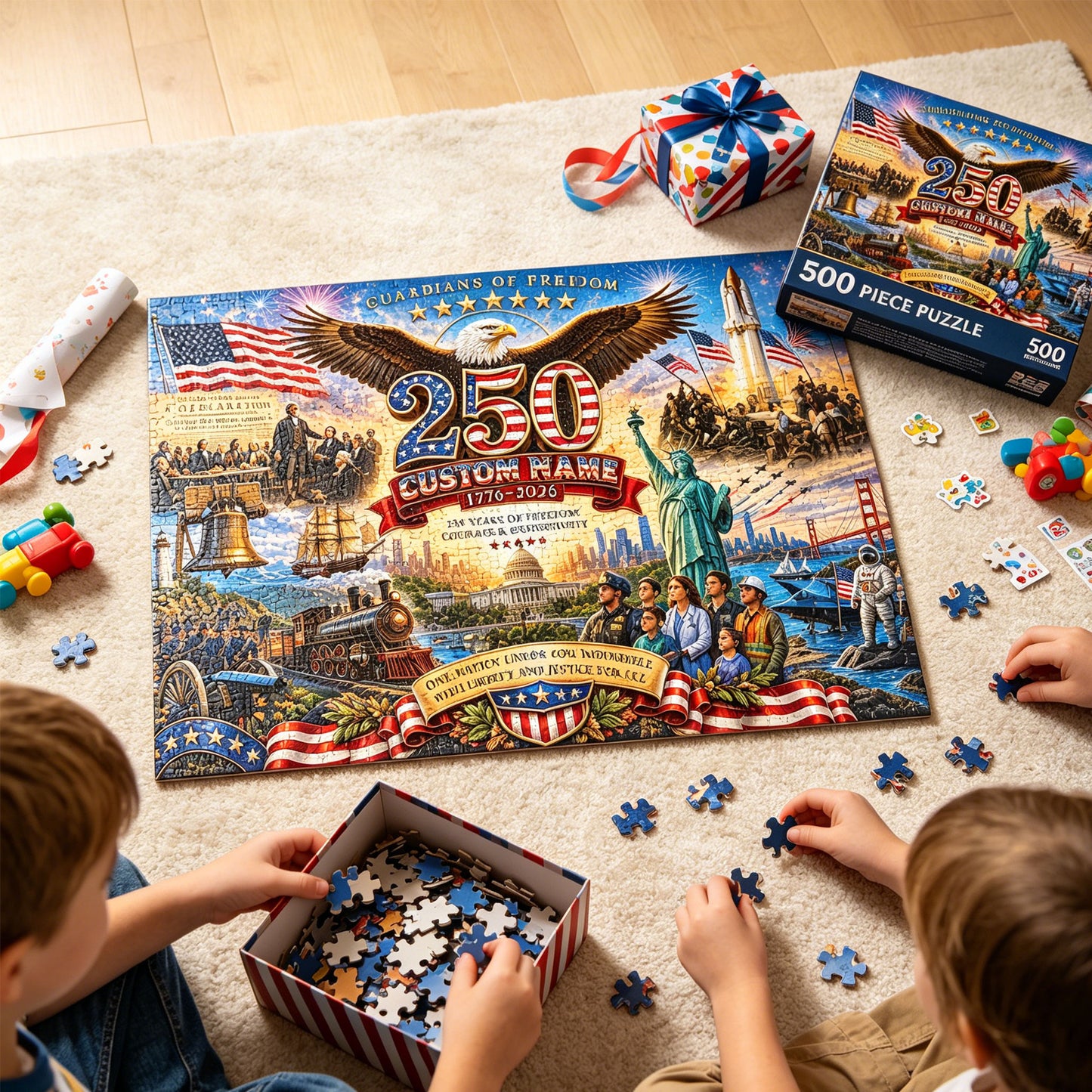 250th Anniversary Jigsaw Puzzle, 500 Pieces