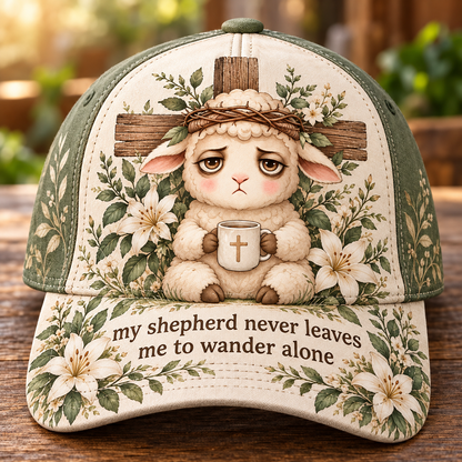 Christian Lamb Floral Baseball Cap – Wear Your Faith, Carry Your Hope
