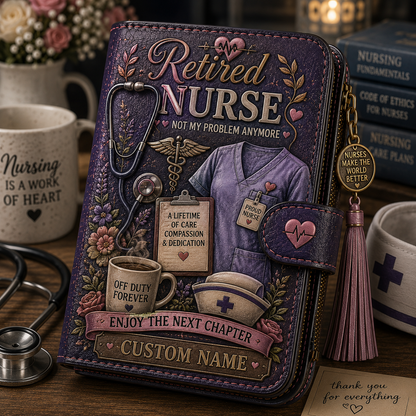 Personalized Retirement Wallet With Name – Custom Career Appreciation Gift