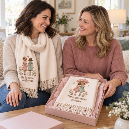 A Hug She Can Wear 💝 Friendship Scarf for Your Best Friend