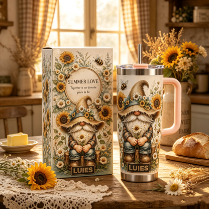 🌻 Personalized Garden Gnome Tumbler - Made for Garden Lovers