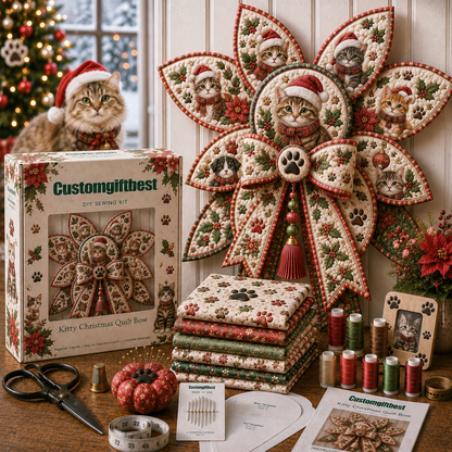 Pets Quilt Bow DIY Sewing Kit