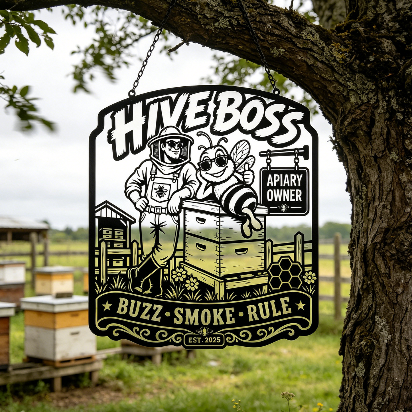 Funny Beekeeper Metal Sign