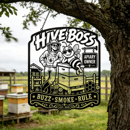 Funny Beekeeper Metal Sign