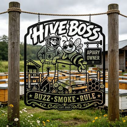 Funny Beekeeper Metal Sign