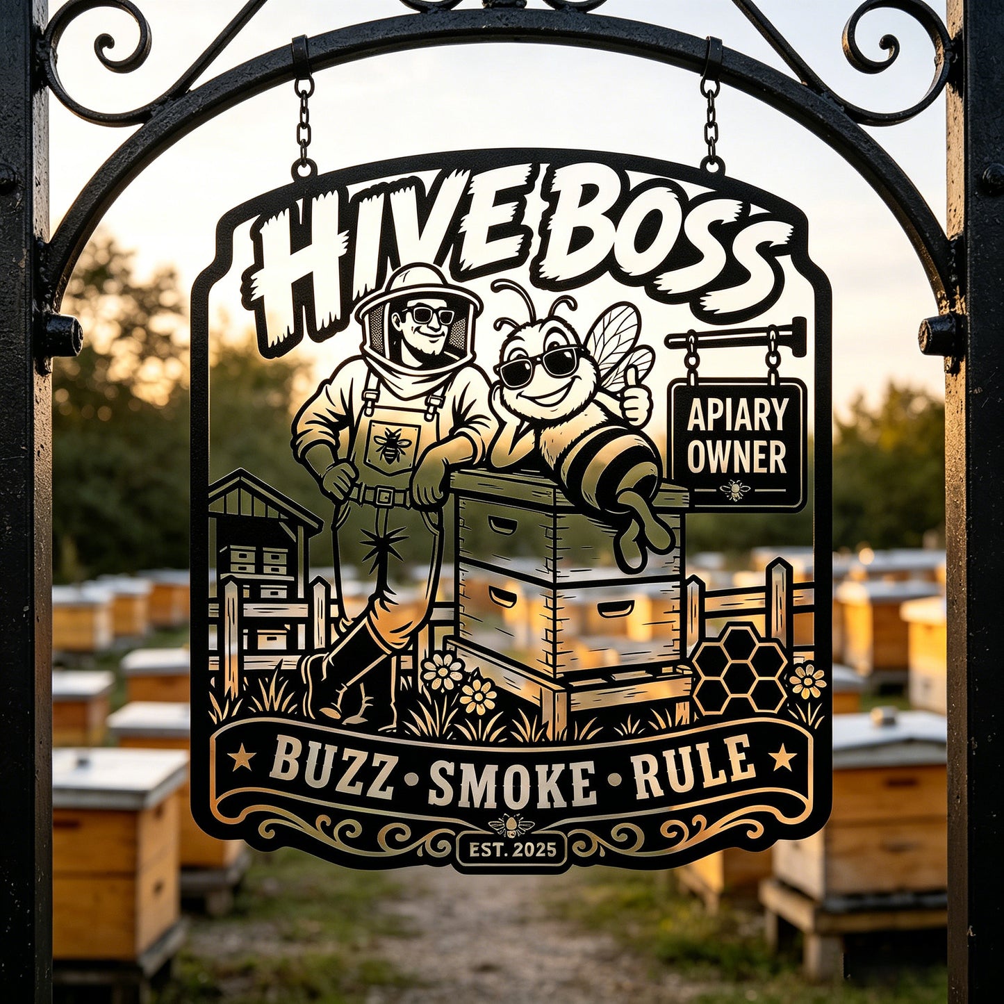 Funny Beekeeper Metal Sign